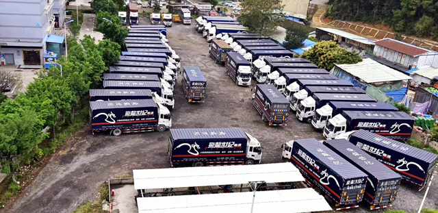 飛龍世紀物流公司新增兩臺中港冷藏車